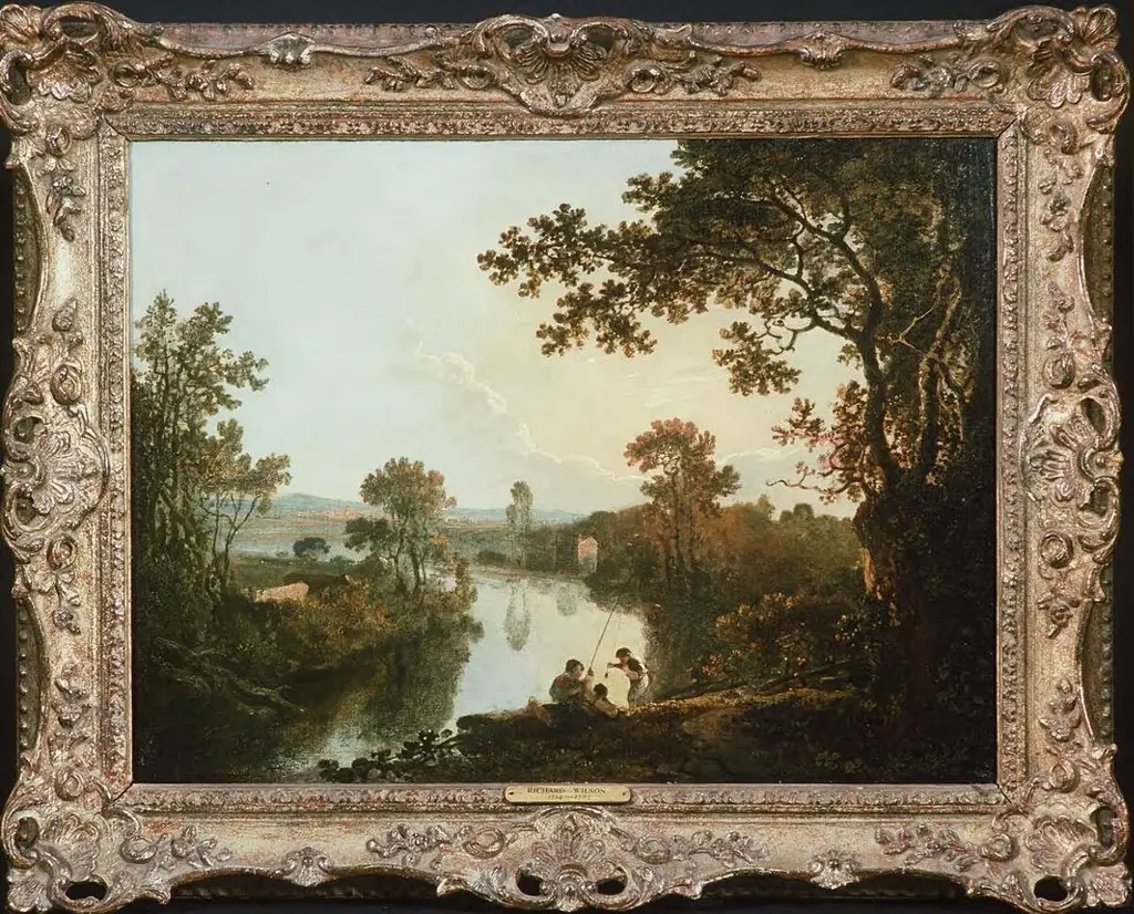 view on the river Dee with anglers