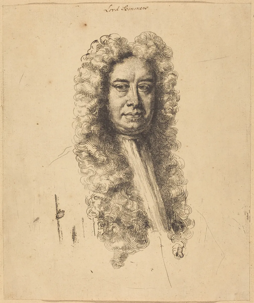 John, Lord Somers, by Richardson, Sr., Jonathan, ink, 1705