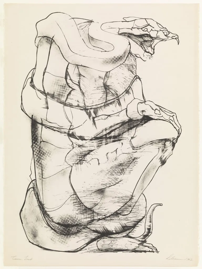 Untitled, by Rico Lebrun, ink, 1962