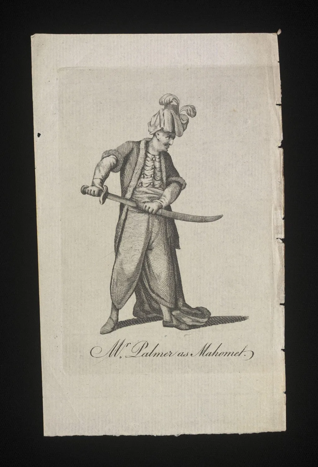 Mr Palmer as Mahomet, by Ridley, 1850