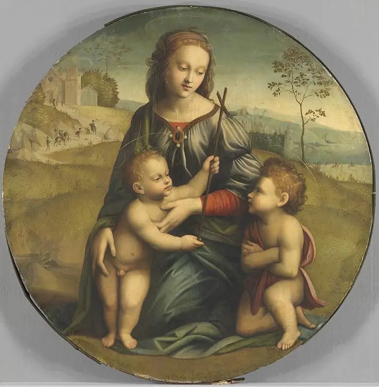 Virgin with child and little John, by Ridolfo del Ghirlandaio