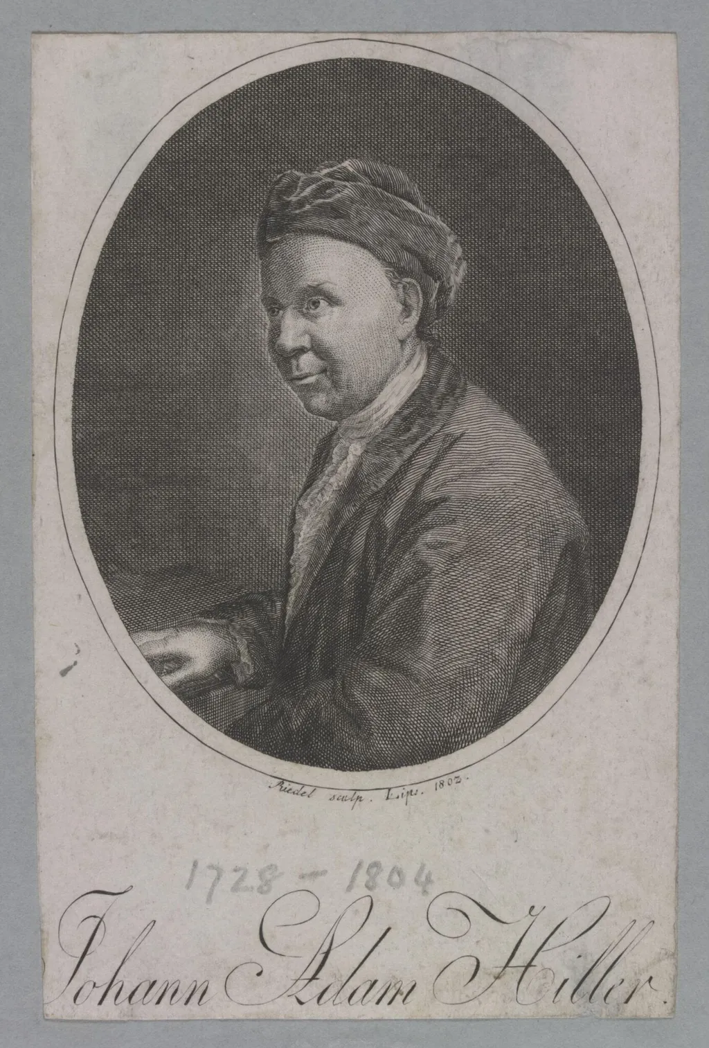 Johann Adam Hiller, by Riedel, C. J., 1802