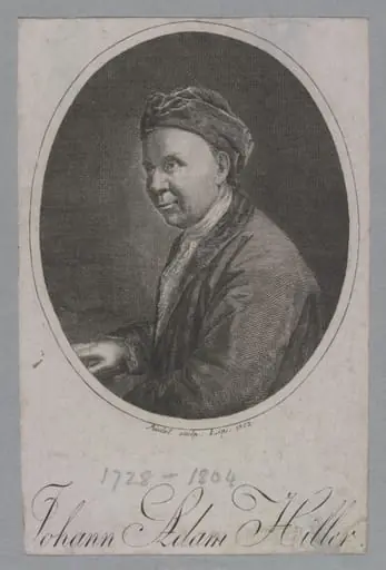 Johann Adam Hiller, by Riedel, C. J.