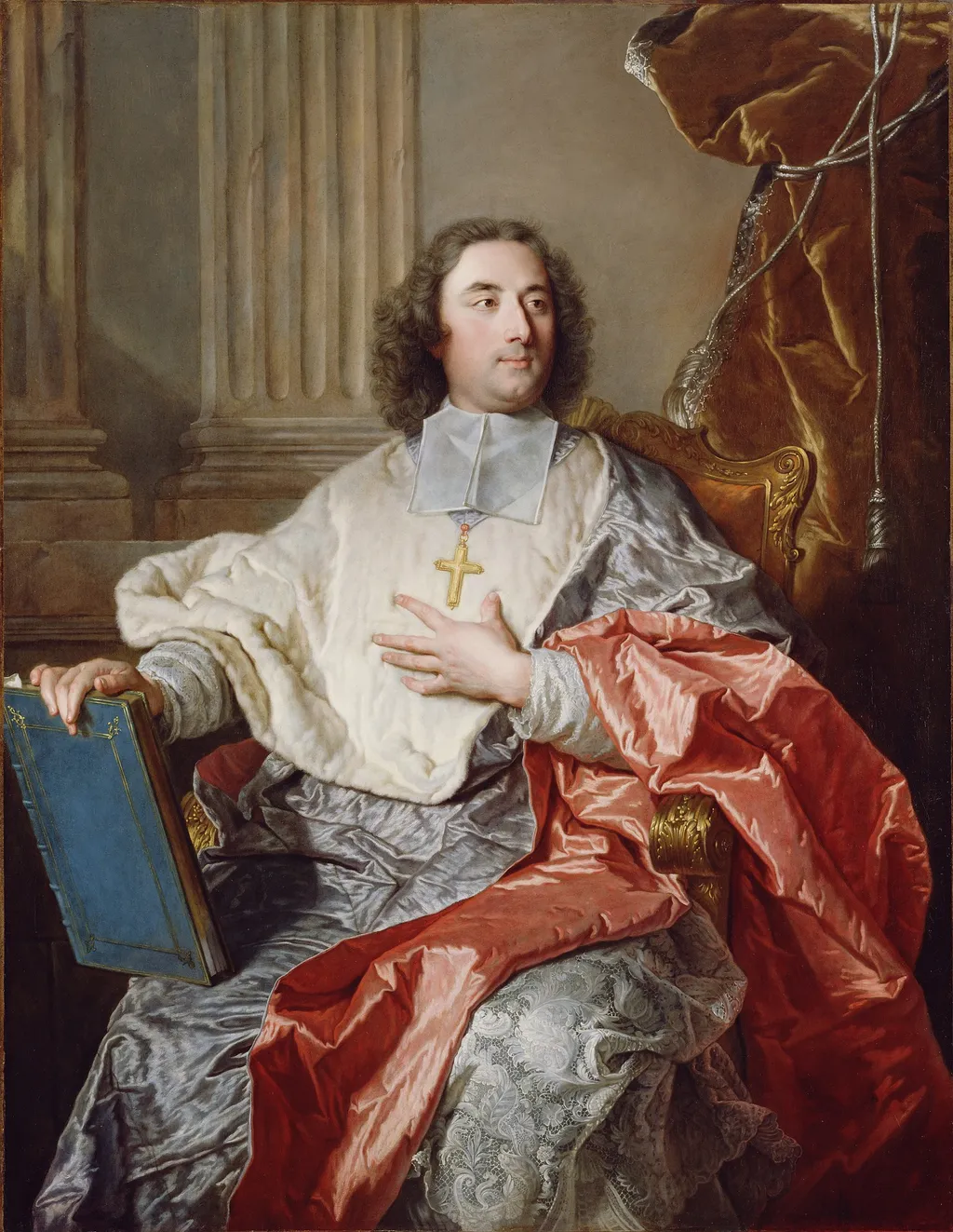 Charles de Saint-Albin, Archbishop of Cambrai, by Rigaud Hyacinthe, oil, 1723