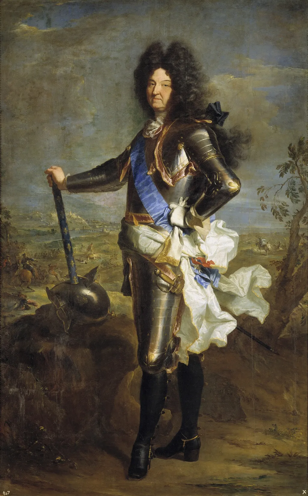Louis XIV, by Rigaud Hyacinthe, oil, 1701