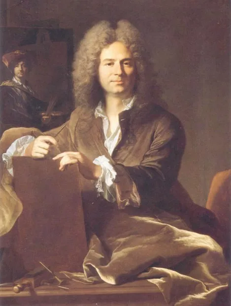 Portrait de Pierre Drevet, by Rigaud Hyacinthe, oil, 1700