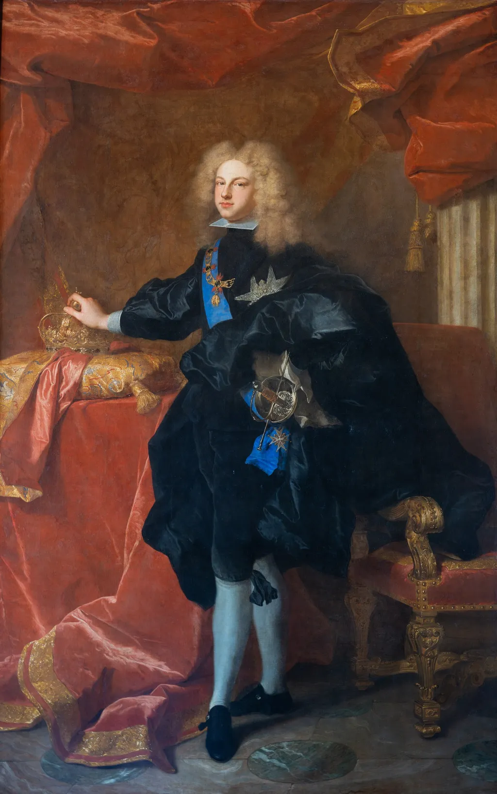 Portrait of Philip V, King of Spain, by Rigaud Hyacinthe, oil, 1700