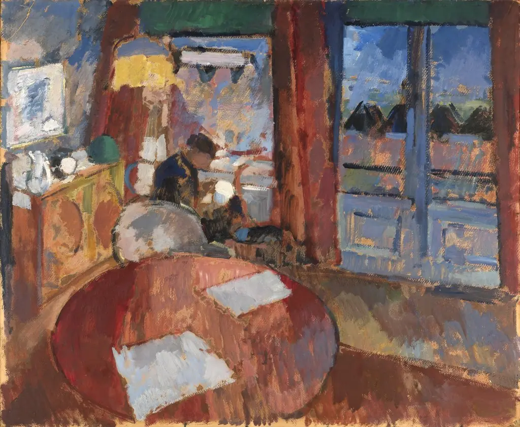 Interior with Embroiderer
