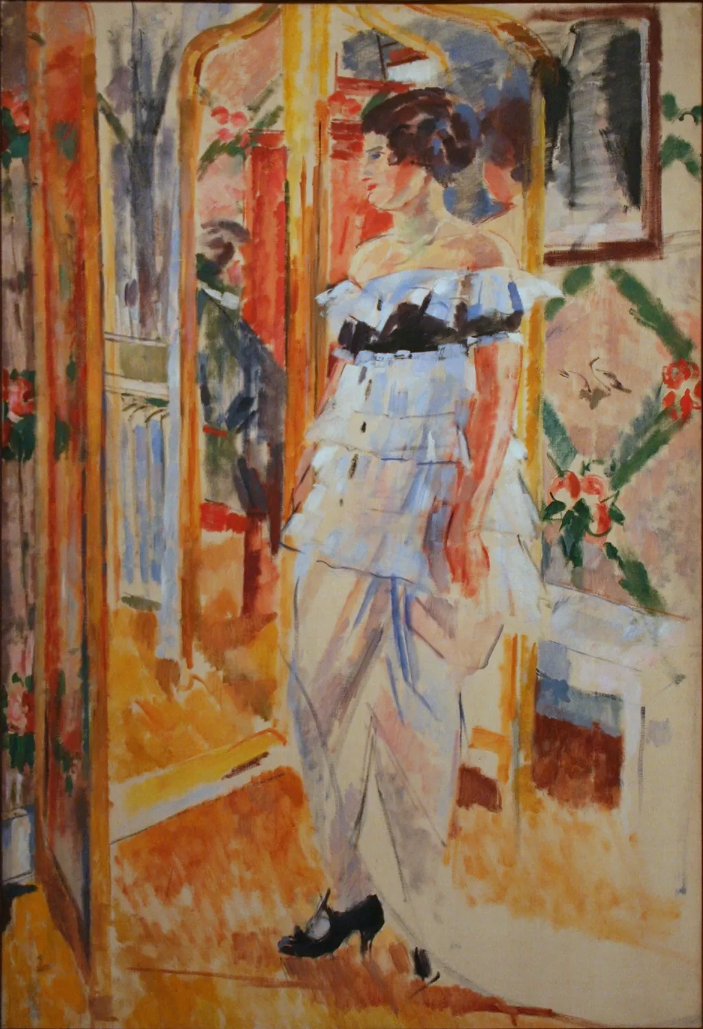 Portret van mevrouw Giroux, by Rik Wouters, oil, 1912