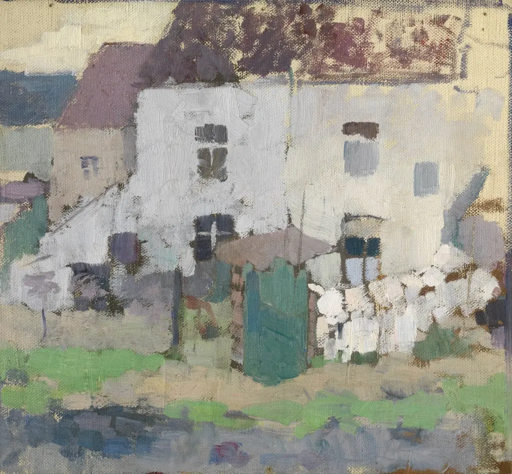 White Façades and Garden at Bosvoorde, by Rik Wouters
