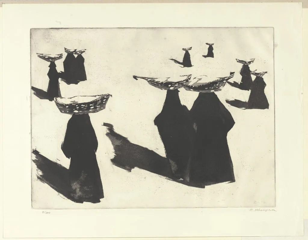 Untitled, by Riko Debenjak, ink, 1953