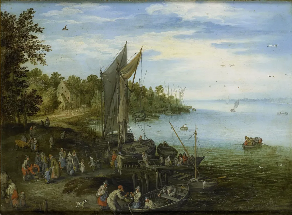 River Bank, oil, 1620