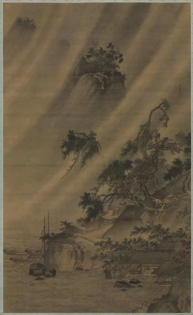 River Village in a Rainstorm