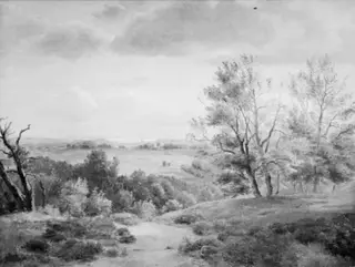 Road in a Hilly Landscape