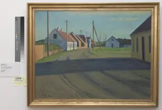 Road in a small town. Strande