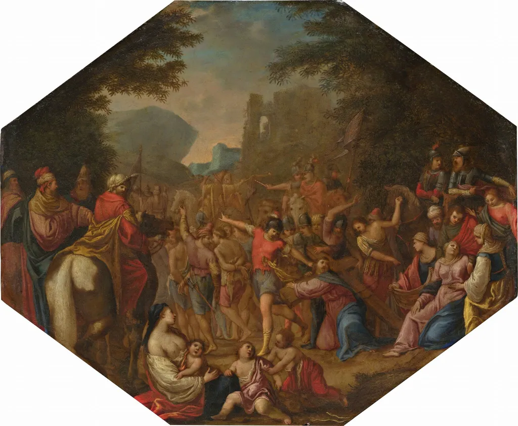 Road to Calvary, oil, 1618