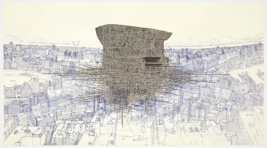 Untitled, by Rob Voerman, ink, 2004