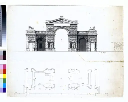 Triumphal Gateway at Hyde Park Corner, by Robert Adam