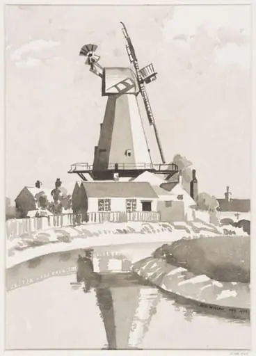 Flour mill at Rye, Sussex, by Robert Arthur Wilson