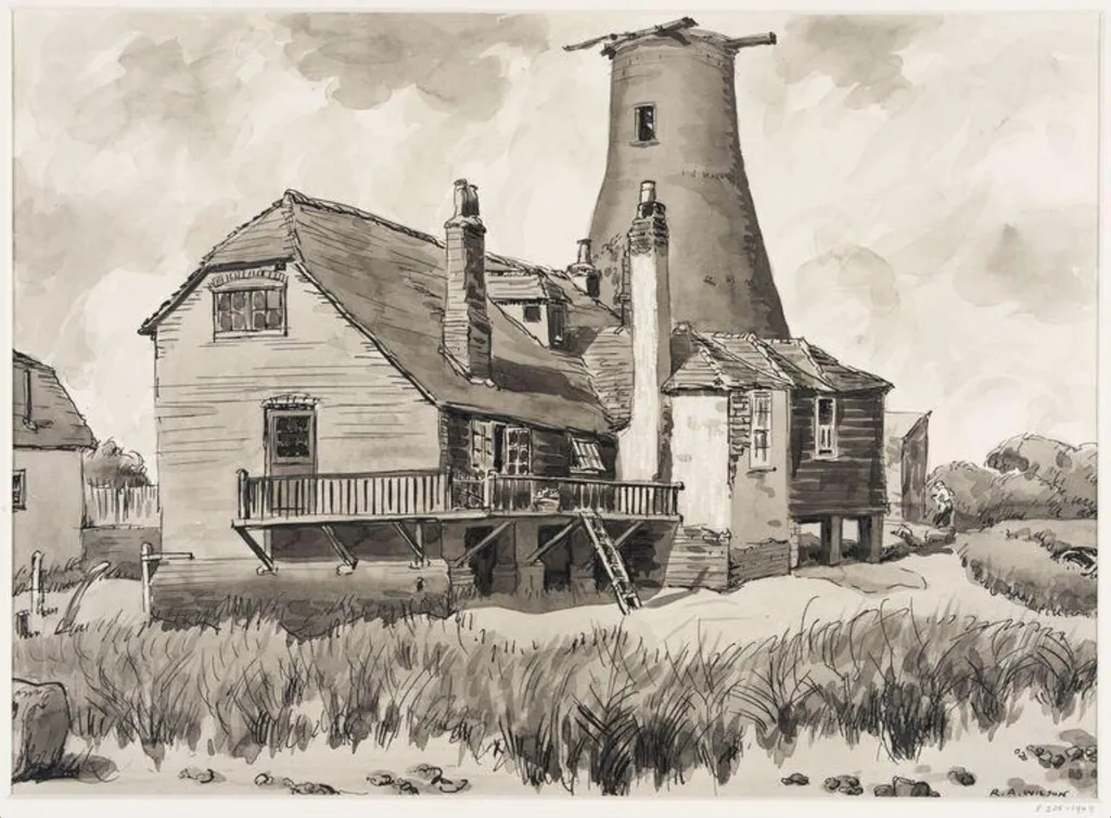 Langstone Mill, Hampshire, by Robert Arthur Wilson, 1933