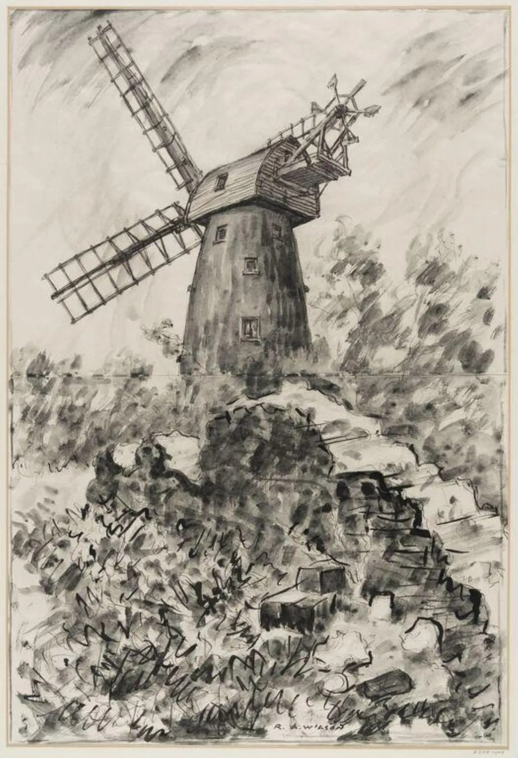 Shirley Mill, Surrey, by Robert Arthur Wilson, 1945