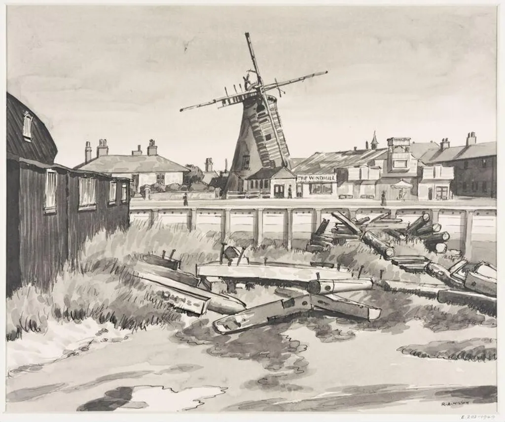 The Old Mill, Littlehampton, by Robert Arthur Wilson, 1931
