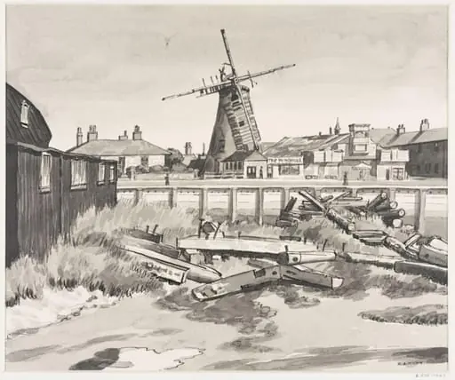 The Old Mill, Littlehampton, by Robert Arthur Wilson