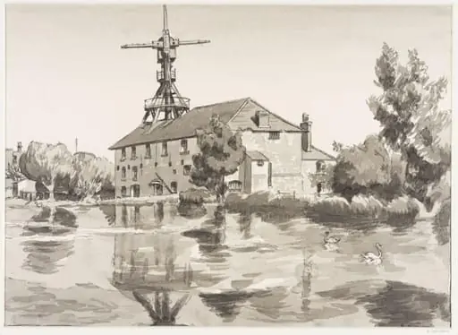 West Ashling Mill, Sussex, by Robert Arthur Wilson