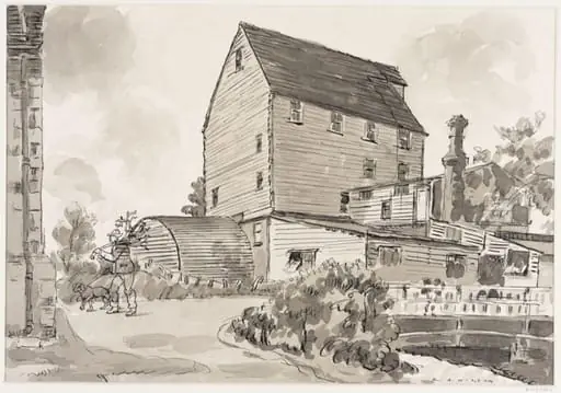 Wickhambreux Mill, Kent, by Robert Arthur Wilson