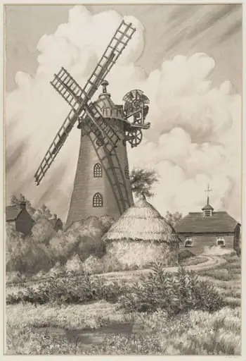 Wray Common Mill, Reigate, Surrey, by Robert Arthur Wilson