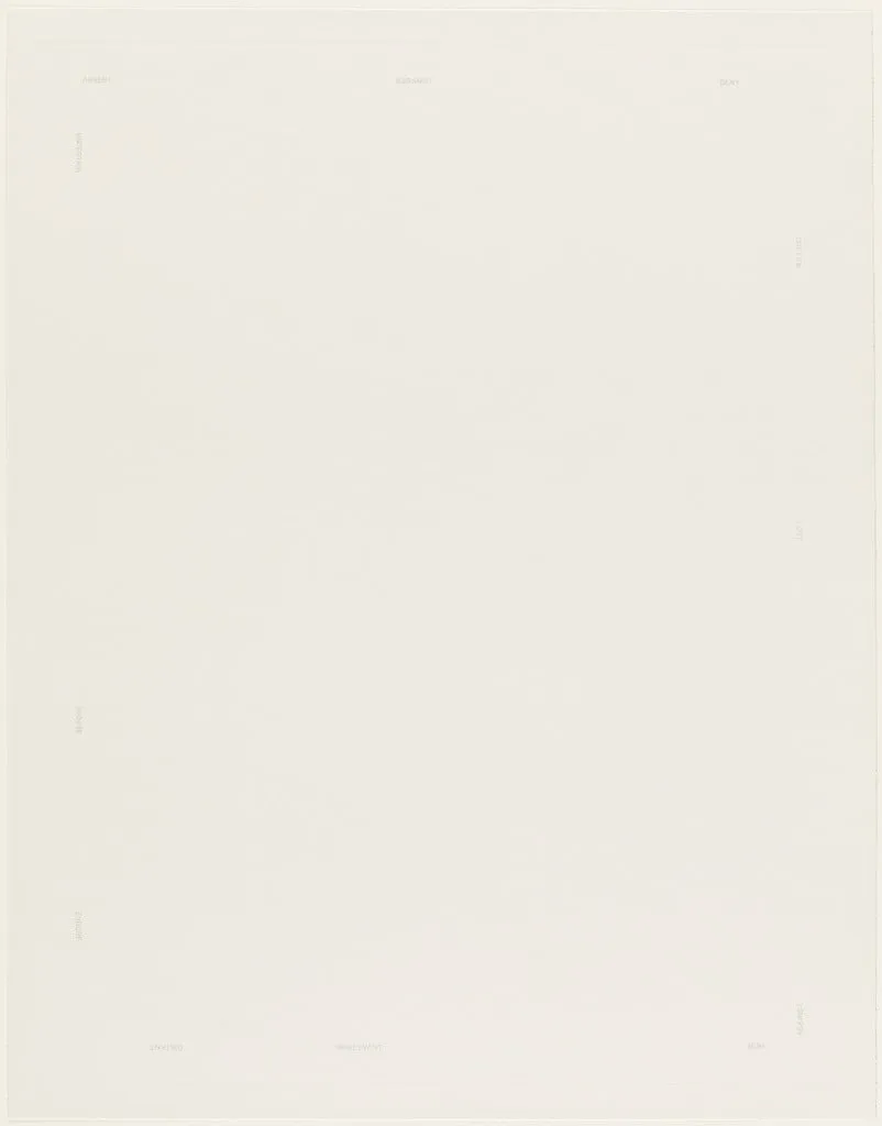 Untitled, by Robert Barry, ink, 1978