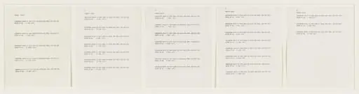 Untitled, by Robert Barry