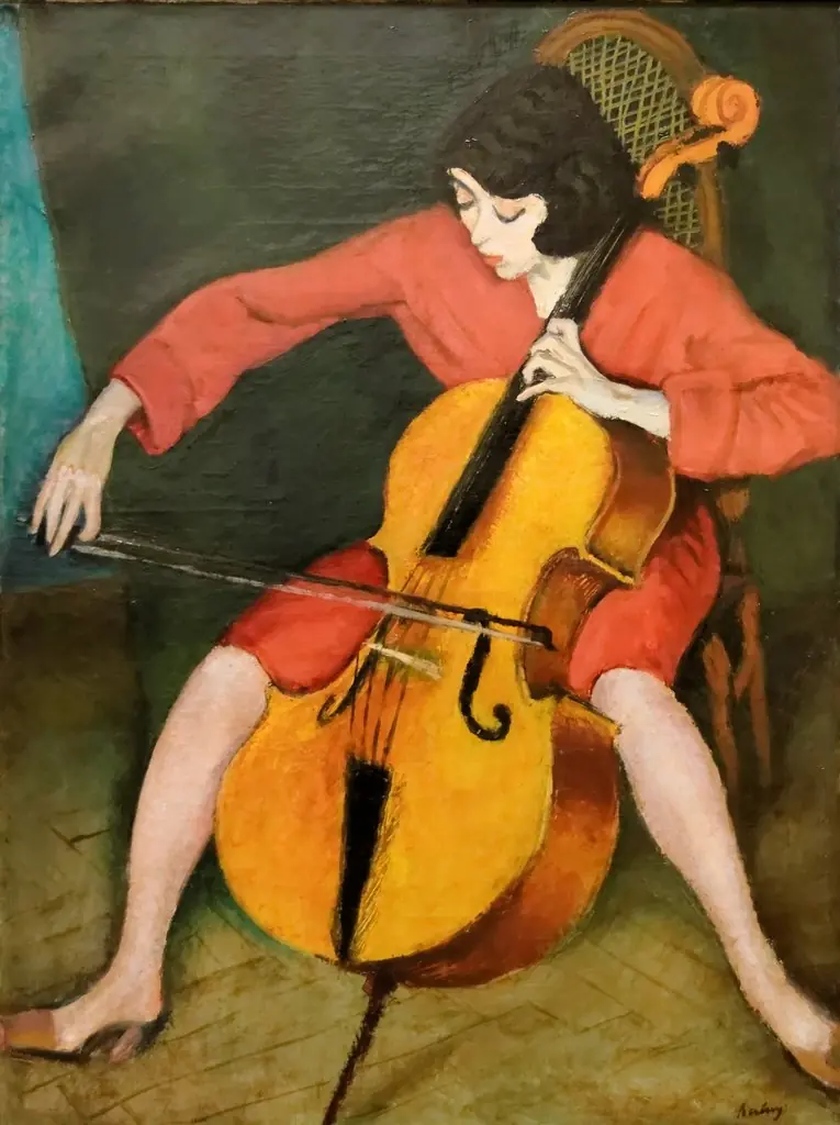 Cellist, by Róbert Berény