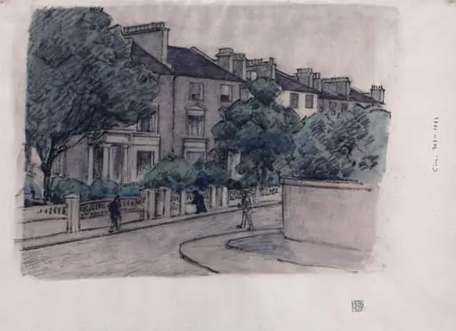 Houses in Hampstead, by Robert Bevan