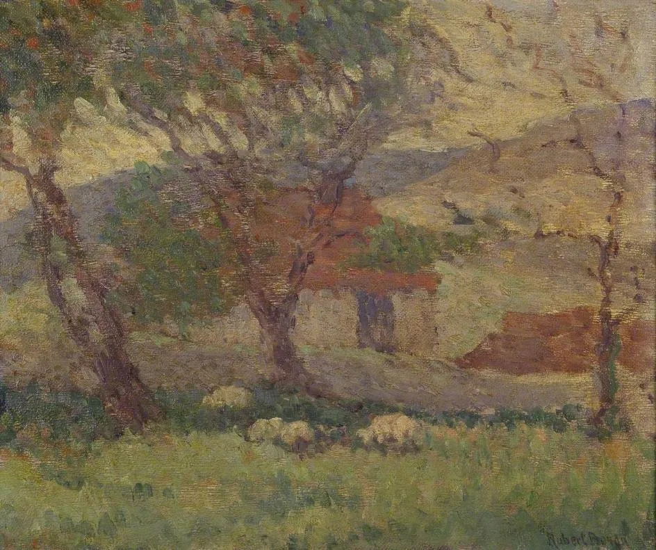 In the Downs near Lewes, by Robert Bevan, oil, 1906