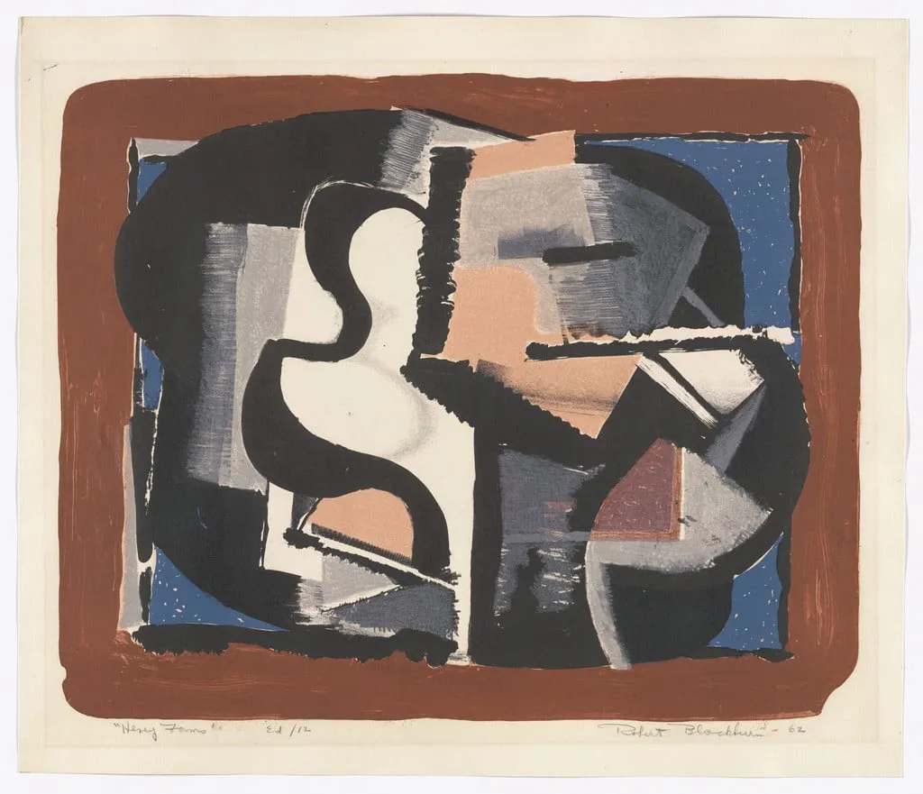 Untitled, by Robert Blackburn, ink, 1962