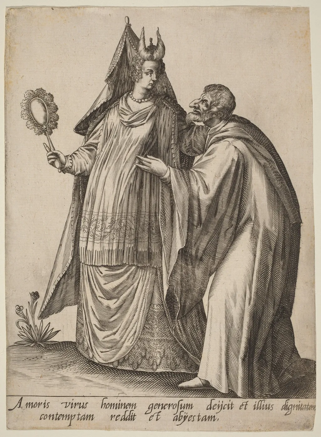 Amoris virus hominem..., by Robert Boissard, ink, 1597