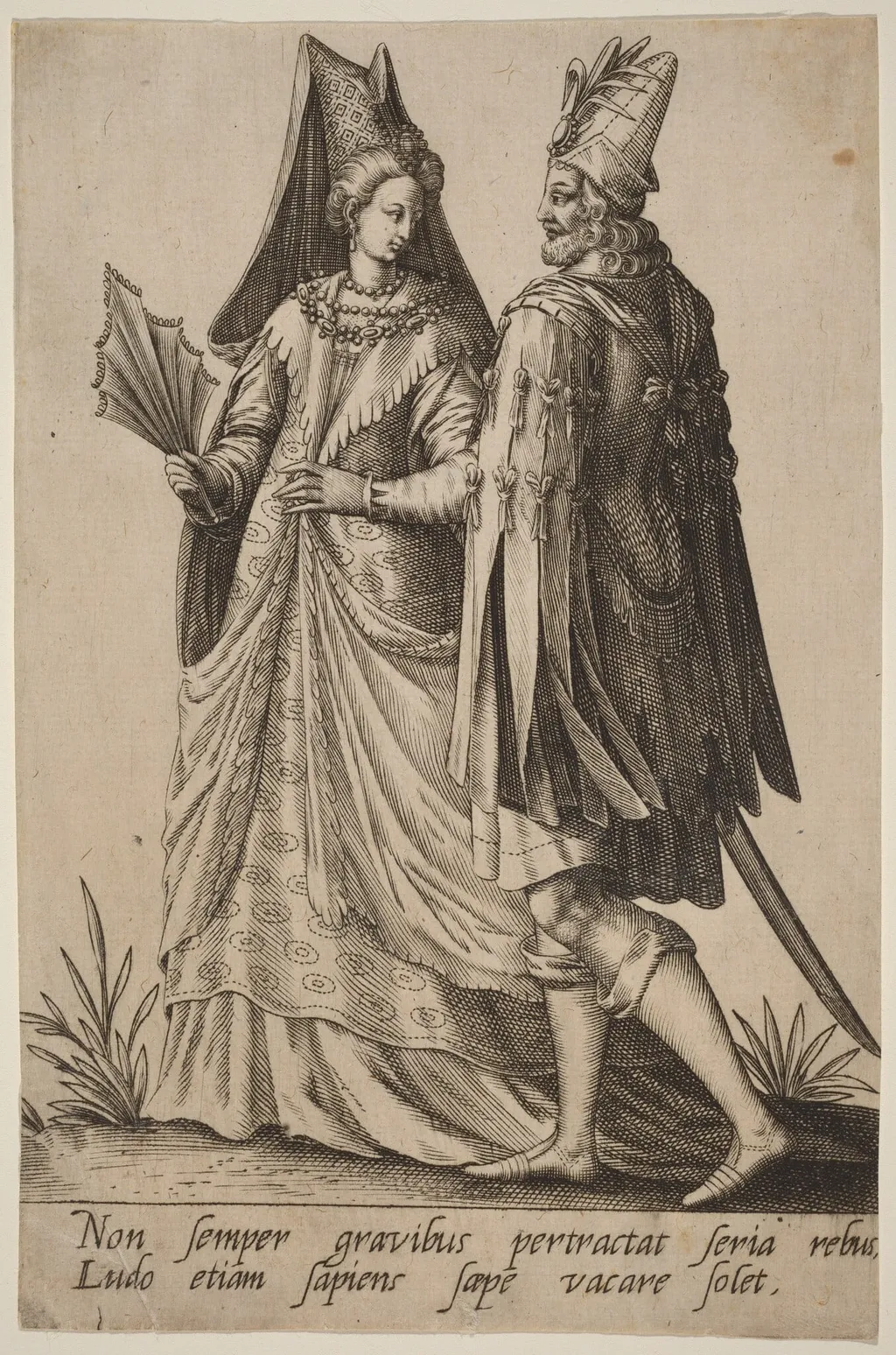 Non semper gravibus..., by Robert Boissard, ink, 1597