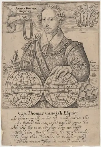 Thomas Cavendish, by Robert Boissard