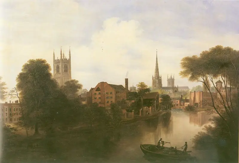 River Derwent from Exeter Bridge, by Robert Bradley