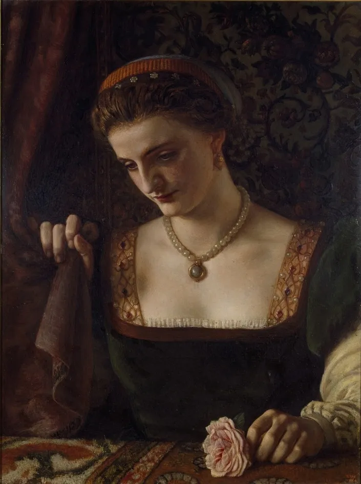 The Knight's Guerdon, by Robert Braithwaite Martineau, oil, 1864