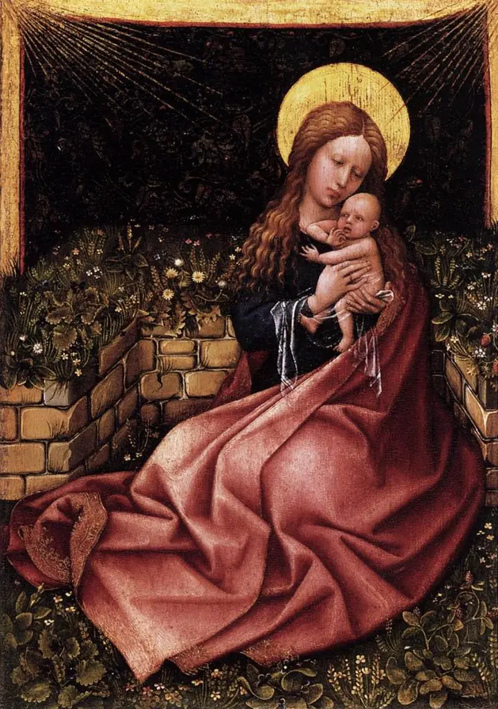 Madonna by a Grassy Bank, by Robert Campin