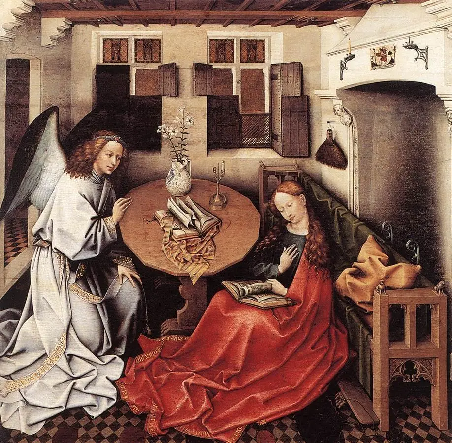 The Annunciation, by Robert Campin