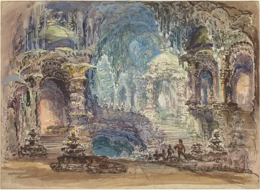 Fantastic Pavilions in a Grotto, by Robert Caney