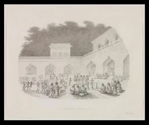 A Nautch, Cawnpoor, by Robert Captain Smith