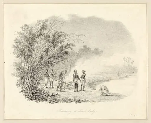 Burning a dead body, by Robert Captain Smith