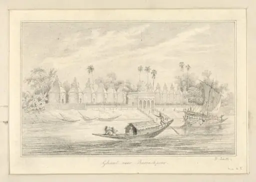 Ghaut near Barrackpoor, by Robert Captain Smith