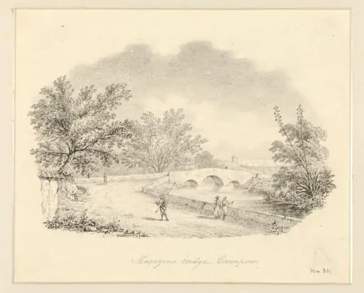 Magazine Bridge, Cawnpoor, by Robert Captain Smith