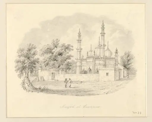 Masjid at Cawpoor, by Robert Captain Smith