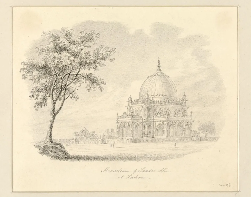 Mausoleum of Saadet Ali, at Lucknow., by Robert Captain Smith, 1830
